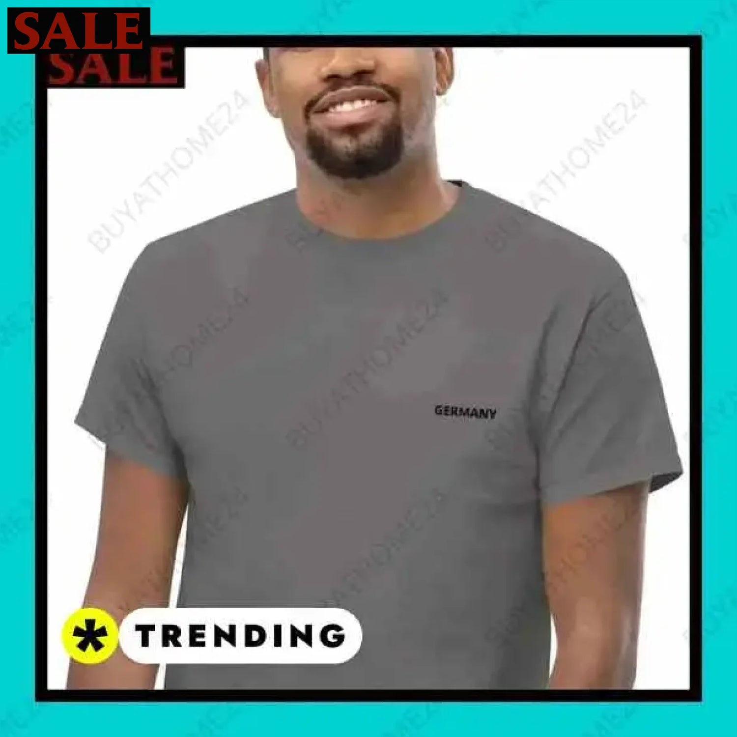 Herren T-Shirt aus Baumwolle in S-5XL für aktiven Stil in Wuppertal  Textildruck BUYATHOME24, T-Shirts BUYATHOME24, Hoodies BUYATHOME24,  Hosen BUYATHOME24, Jacken BUYATHOME24, Schuhe BUYATHOME24