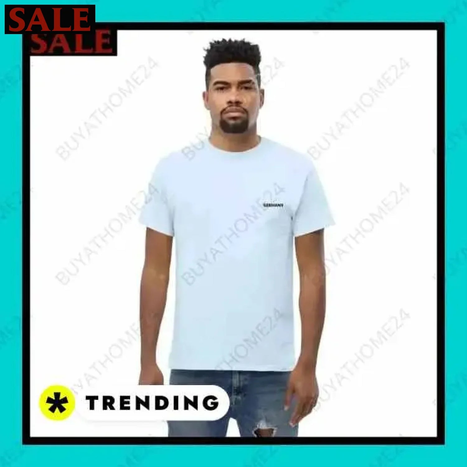 Herren T-Shirt aus Baumwolle in S-5XL für aktiven Stil in Wuppertal  Textildruck BUYATHOME24, T-Shirts BUYATHOME24, Hoodies BUYATHOME24,  Hosen BUYATHOME24, Jacken BUYATHOME24, Schuhe BUYATHOME24