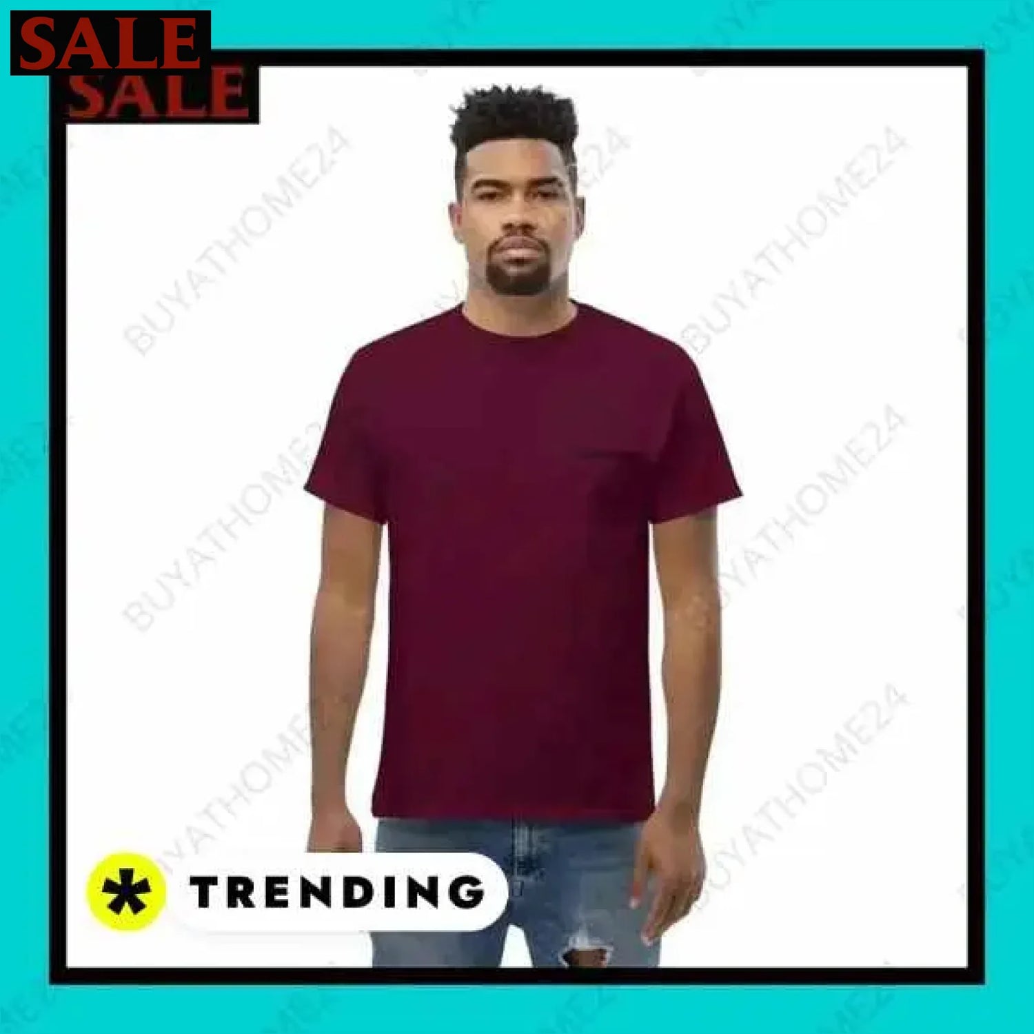 Herren T-Shirt aus Baumwolle in S-5XL für aktiven Stil in Wuppertal  Textildruck BUYATHOME24, T-Shirts BUYATHOME24, Hoodies BUYATHOME24,  Hosen BUYATHOME24, Jacken BUYATHOME24, Schuhe BUYATHOME24