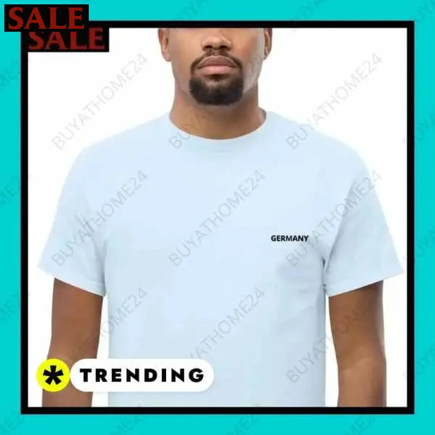 Herren T-Shirt aus Baumwolle in S-5XL für aktiven Stil in Wuppertal  Textildruck BUYATHOME24, T-Shirts BUYATHOME24, Hoodies BUYATHOME24,  Hosen BUYATHOME24, Jacken BUYATHOME24, Schuhe BUYATHOME24
