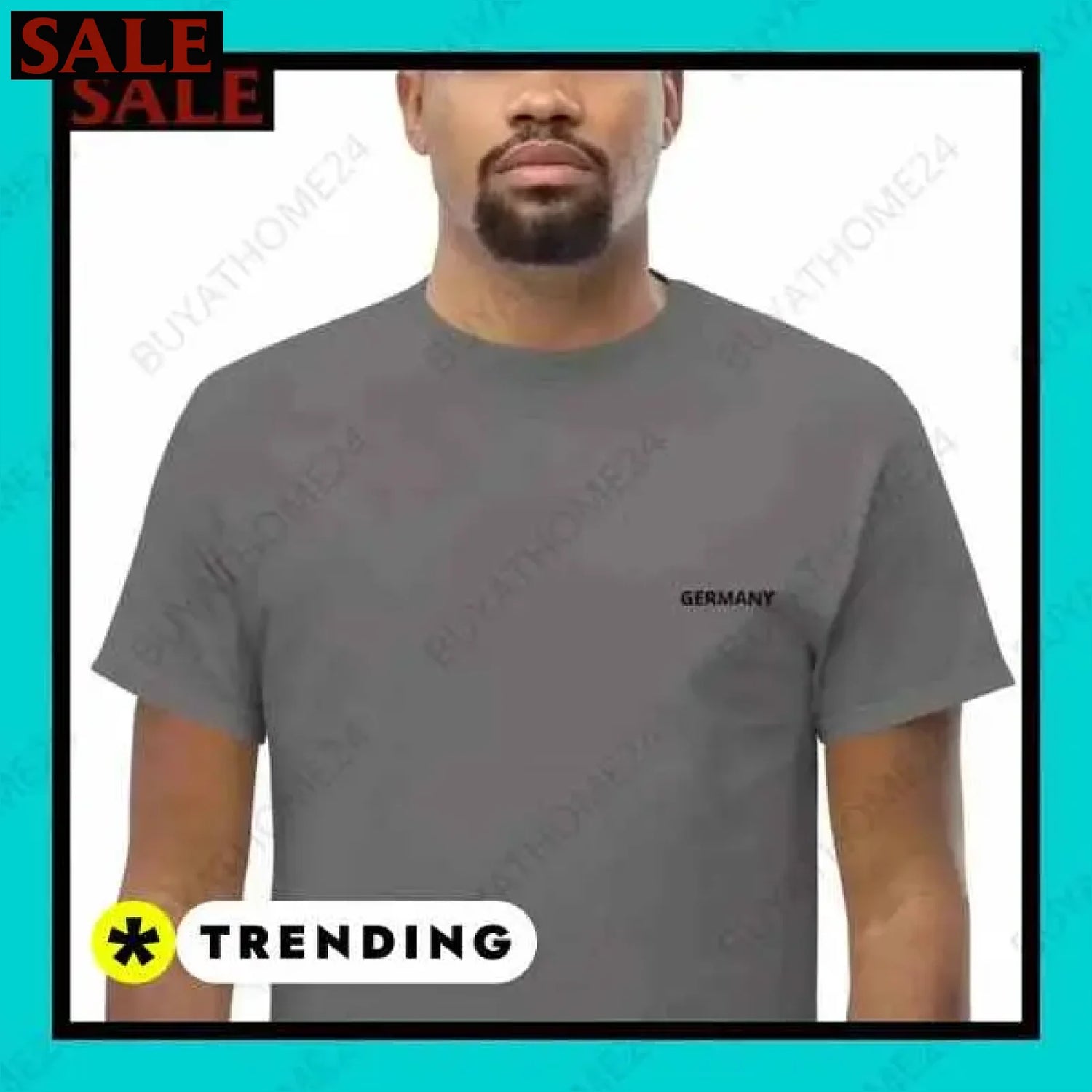 Herren T-Shirt aus Baumwolle in S-5XL für aktiven Stil in Wuppertal  Textildruck BUYATHOME24, T-Shirts BUYATHOME24, Hoodies BUYATHOME24,  Hosen BUYATHOME24, Jacken BUYATHOME24, Schuhe BUYATHOME24