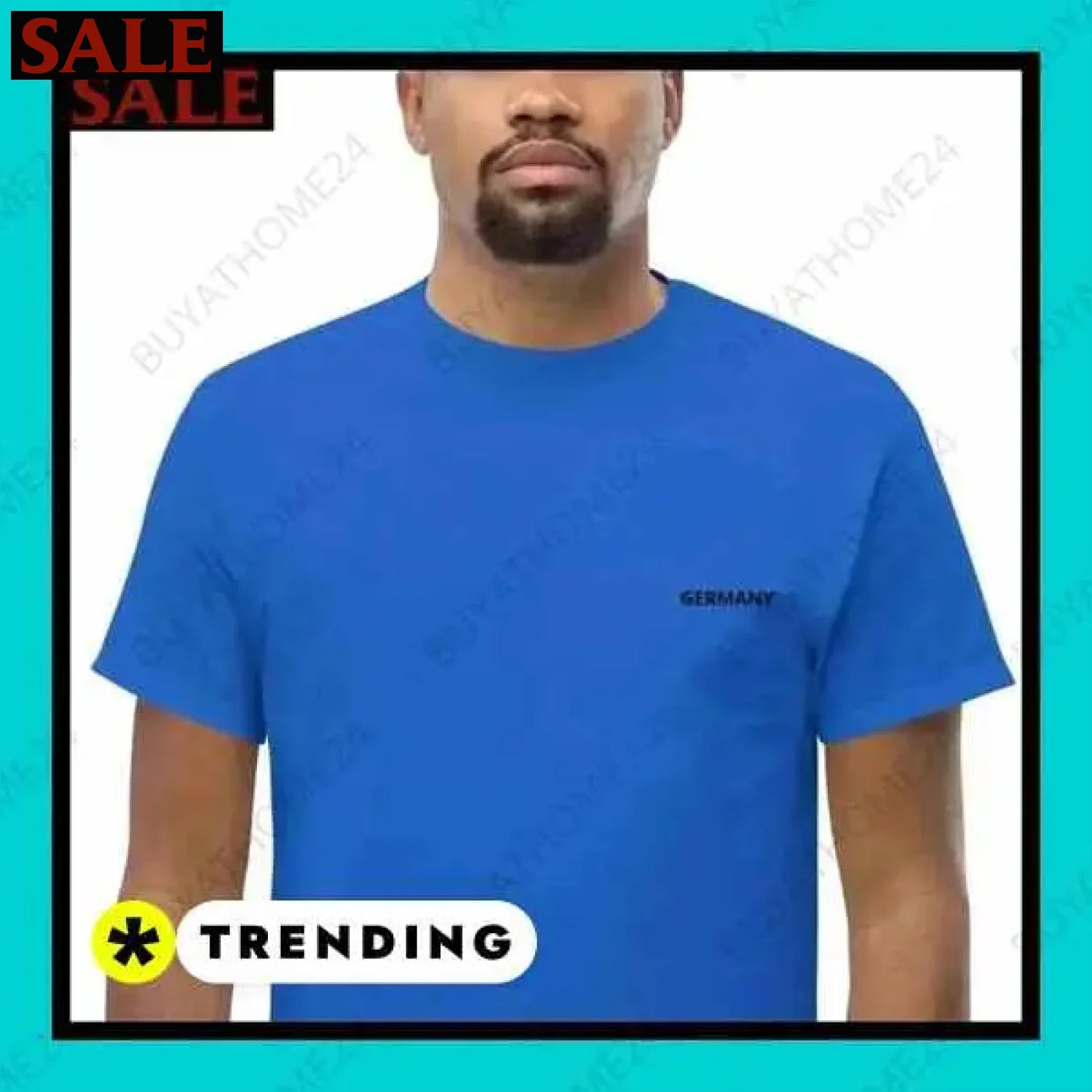 Herren T-Shirt aus Baumwolle in S-5XL für aktiven Stil in Wuppertal  Textildruck BUYATHOME24, T-Shirts BUYATHOME24, Hoodies BUYATHOME24,  Hosen BUYATHOME24, Jacken BUYATHOME24, Schuhe BUYATHOME24