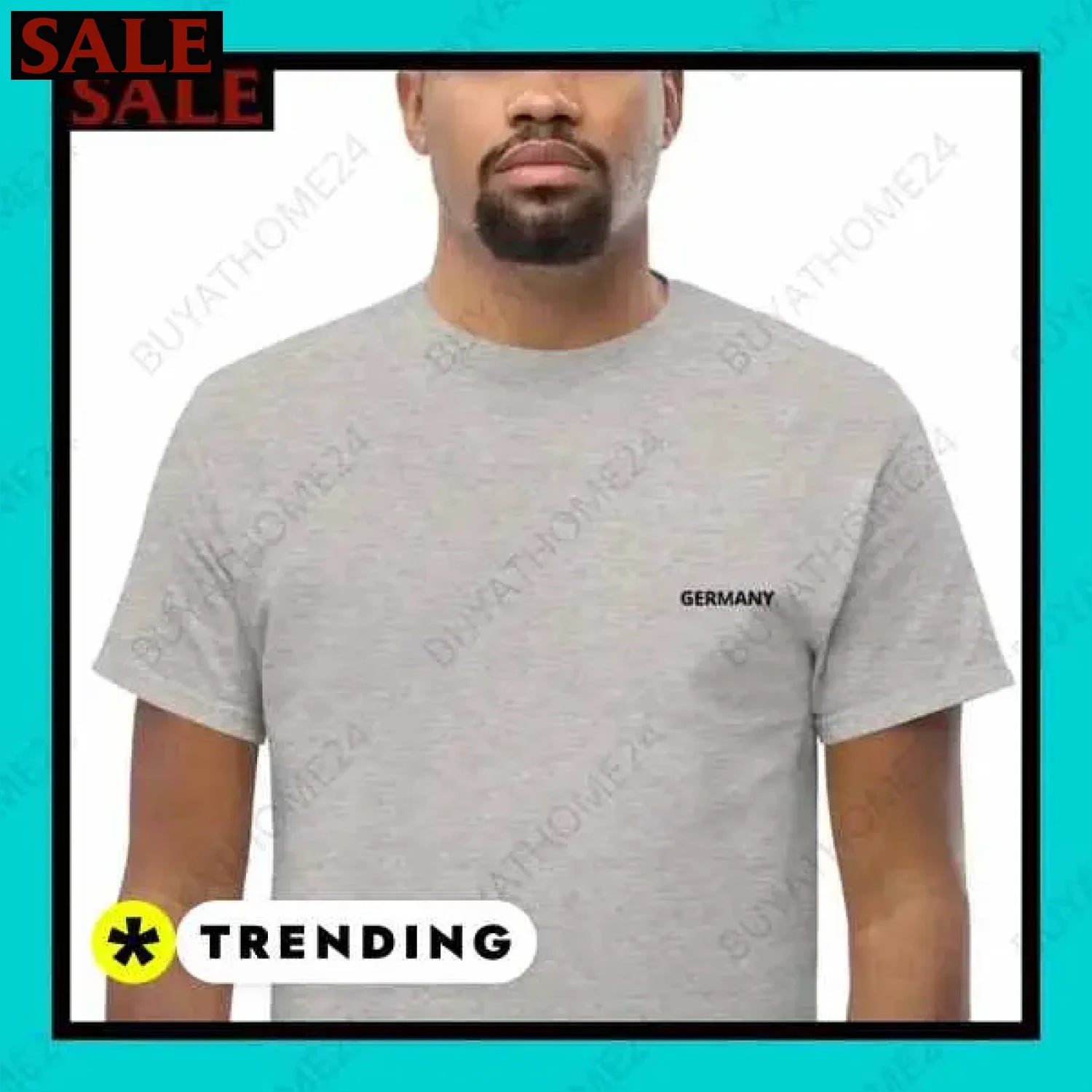 Herren T-Shirt aus Baumwolle in S-5XL für aktiven Stil in Wuppertal  Textildruck BUYATHOME24, T-Shirts BUYATHOME24, Hoodies BUYATHOME24,  Hosen BUYATHOME24, Jacken BUYATHOME24, Schuhe BUYATHOME24