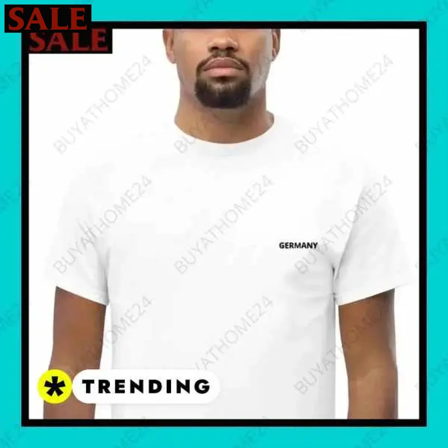 Herren T-Shirt aus Baumwolle in S-5XL für aktiven Stil in Wuppertal  Textildruck BUYATHOME24, T-Shirts BUYATHOME24, Hoodies BUYATHOME24,  Hosen BUYATHOME24, Jacken BUYATHOME24, Schuhe BUYATHOME24