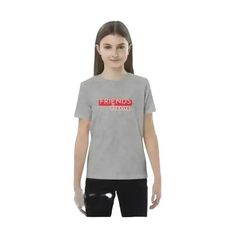 Kinder Rundhalsshirt aus Baumwolle mit buntem Grafik-Design, Unisex T-Shirt für Mädchen und Jungen, Größe 3-14 Jahre