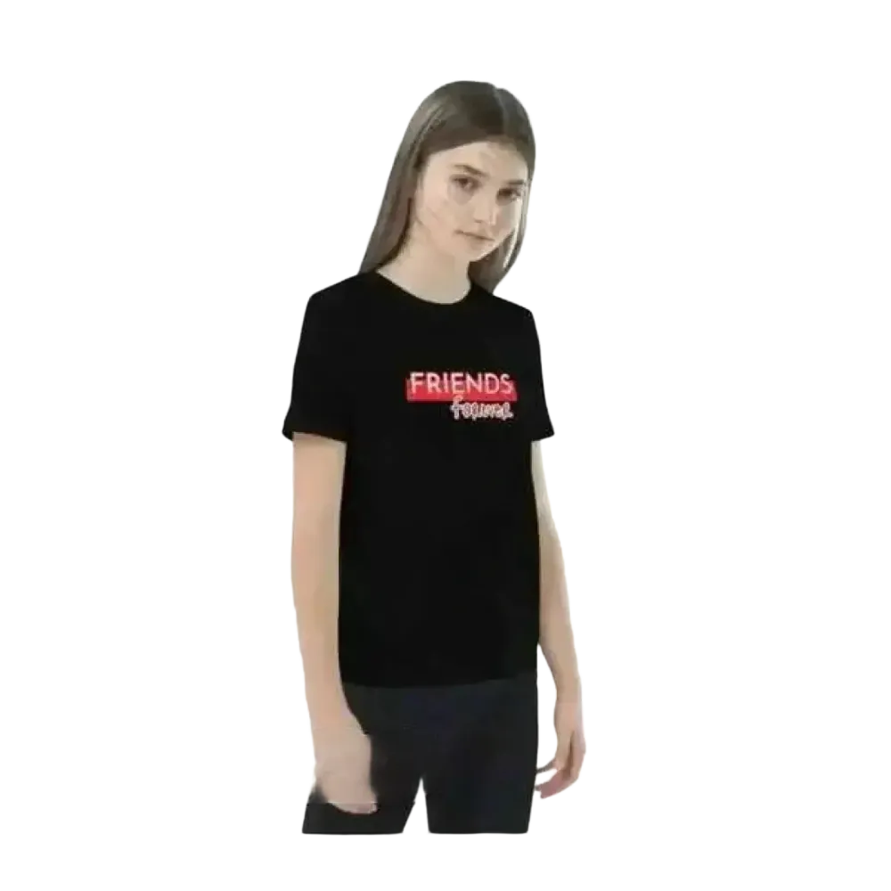 Mädchen-Grafik T-Shirt für Kinder 3-14 Jahre aus Baumwolle, Unisex-Design, rundhals, bequem und modisch.