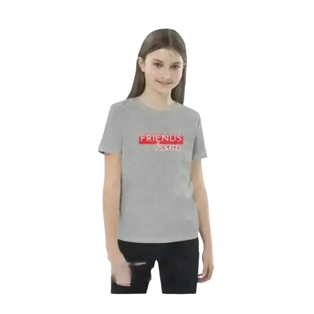 Kinder Rundhalsshirt von BUYATHOME24, Baumwolle, Unisex Grafik T-Shirt für Jungen und Mädchen, Größen 3-14 Jahre