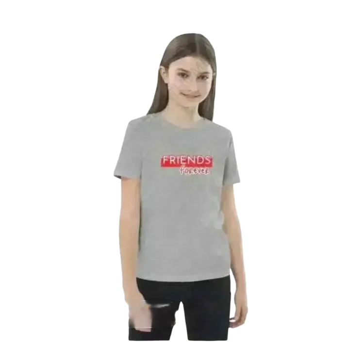 Kinder Rundhalsshirt von BUYATHOME24, Baumwolle, Unisex Grafik T-Shirt für Jungen und Mädchen, Größen 3-14 Jahre