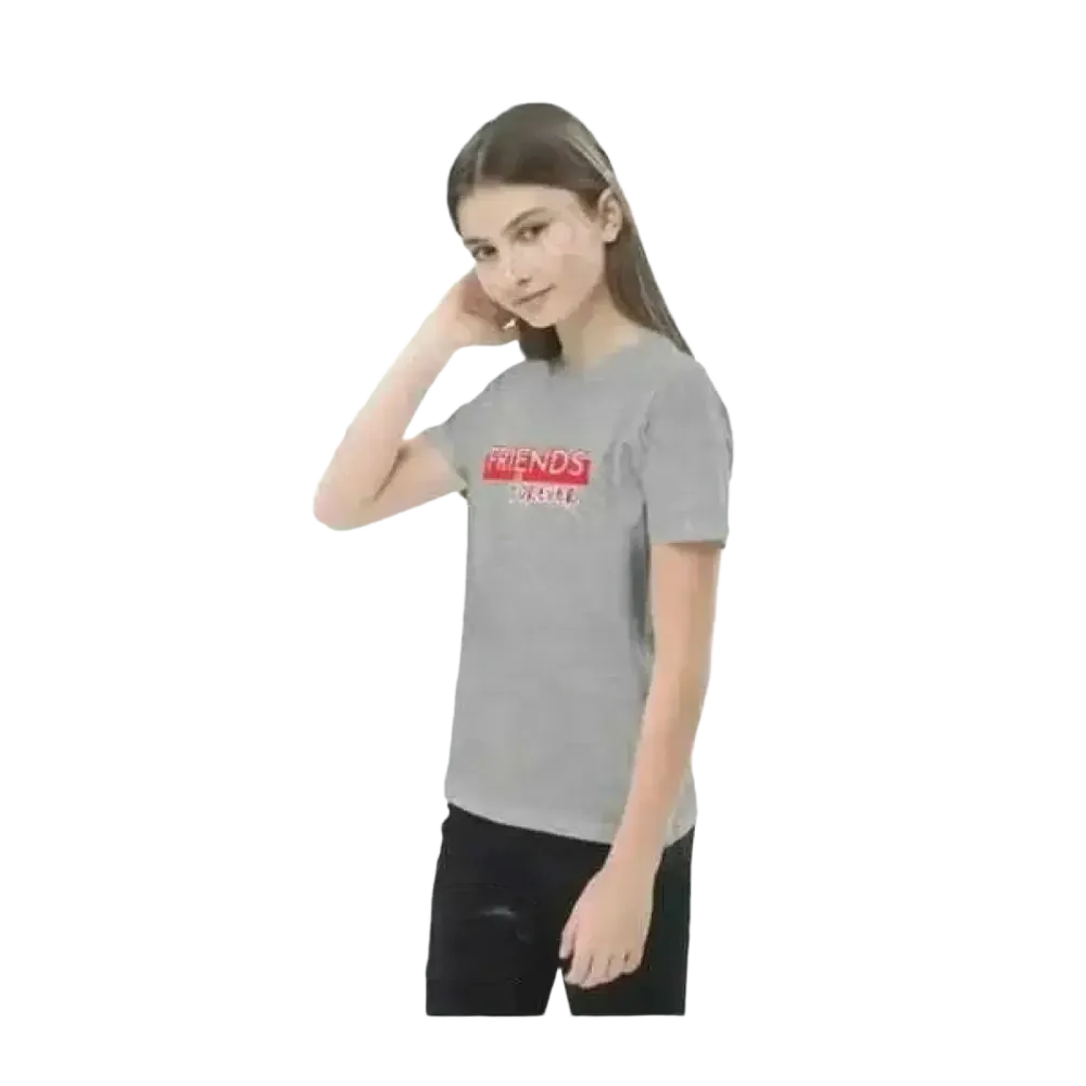 Kinder Rundhalsshirt mit buntem Grafik-Design, Baumwolle, Unisex, für Mädchen und Jungen, Größe 3-14 Jahre.