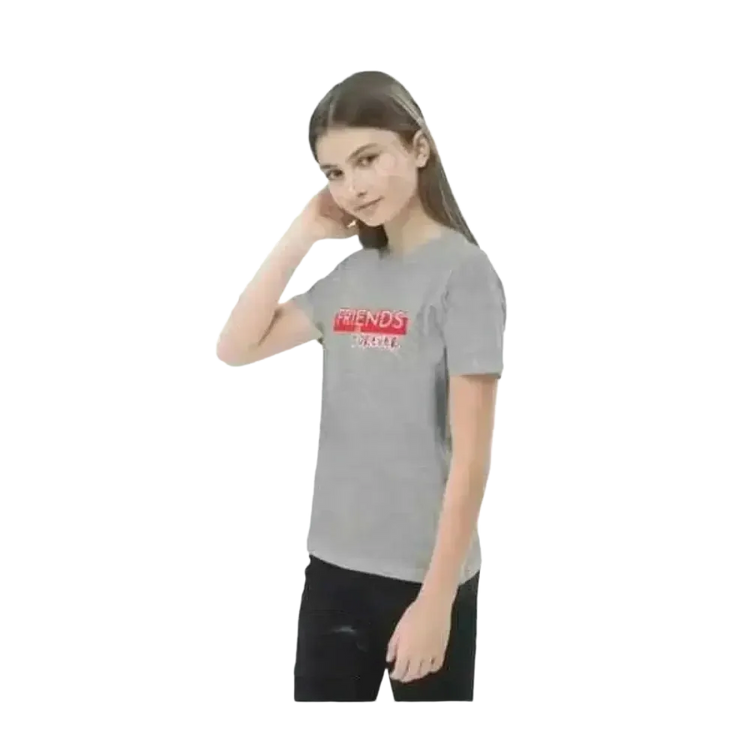 Kinder Rundhalsshirt mit buntem Grafik-Design, Baumwolle, Unisex, für Mädchen und Jungen, Größe 3-14 Jahre.