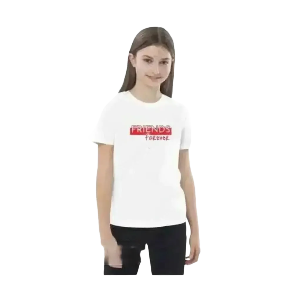 Kinder-Rundhalsshirt aus Baumwolle mit buntem Grafikdesign, Unisex T-Shirt für Mädchen und Jungen im Alter von 3 bis 14 Jahren
