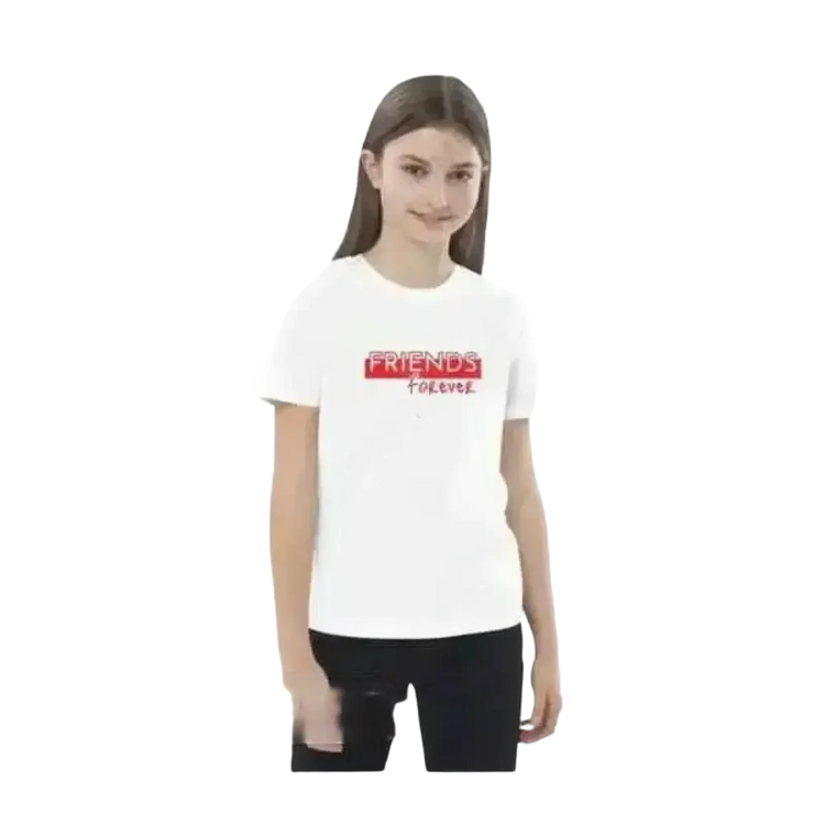 Kinder-Rundhalsshirt aus Baumwolle mit buntem Grafikdesign, Unisex T-Shirt für Mädchen und Jungen im Alter von 3 bis 14 Jahren