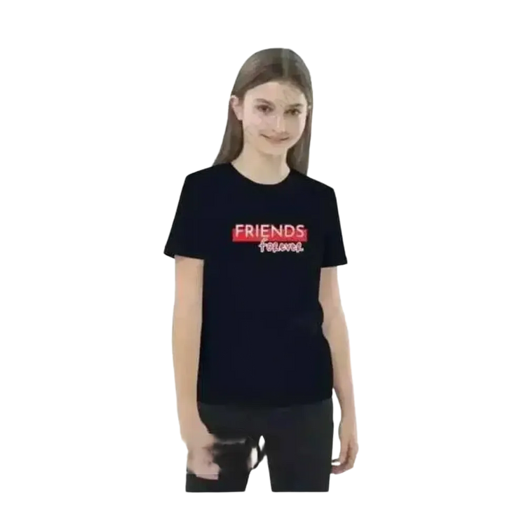 Mädchen T-Shirt in Größe 3-14 Jahre, Baumwolle, mit buntem Grafikdesign, Unisex Kinder Rundhals-Shirt von BUYATHOME24