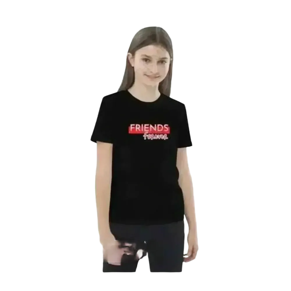 Kinder Rundhalsshirt von BUYATHOME24, graues Baumwoll-Grafik-Unisex-T-Shirt für Mädchen und Jungen, Größe 3-14 Jahre