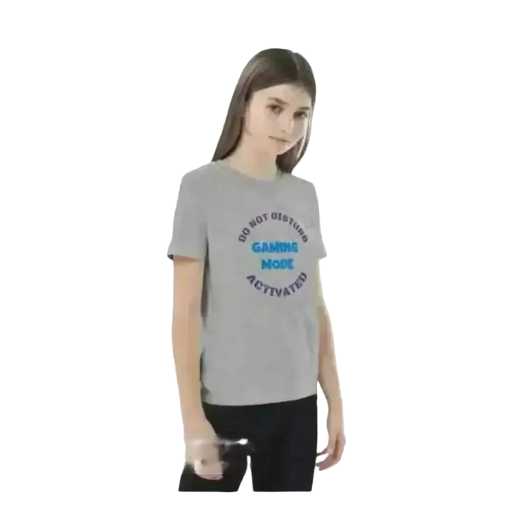 Kinder-Rundhalsshirt von BUYATHOME24, unisex Baumwoll-T-Shirt mit Grafikdesign für Kinder von 3 bis 14 Jahren.