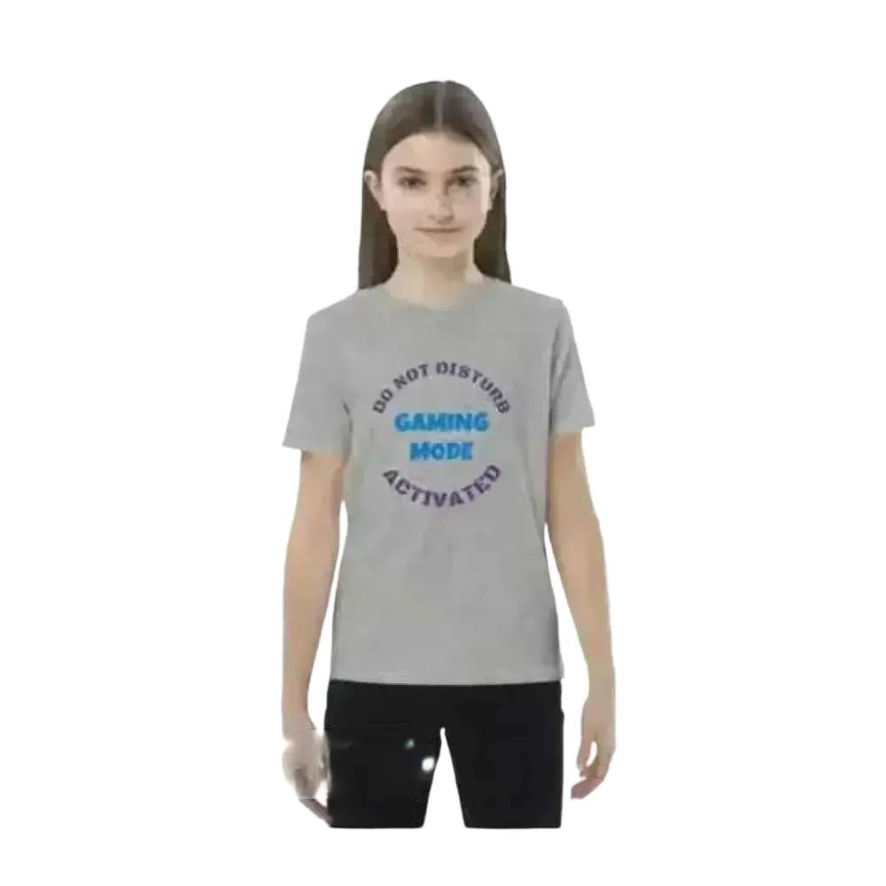 Mädchen-Rundhalsshirt für Kinder 3-14 Jahre, Grafik Unisex Baumwolle, bei BUYATHOME24, Heather-Farbton