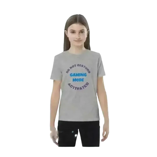 Mädchen-Rundhalsshirt für Kinder 3-14 Jahre, Grafik Unisex Baumwolle, bei BUYATHOME24, Heather-Farbton