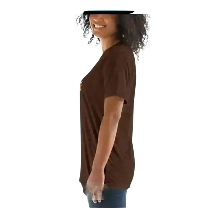 Damen Kurzarm T-Shirt mit Grafik, in verschiedenen Größen, aus weichem Material, stilvoll und bequem für modebewusste Frauen.
