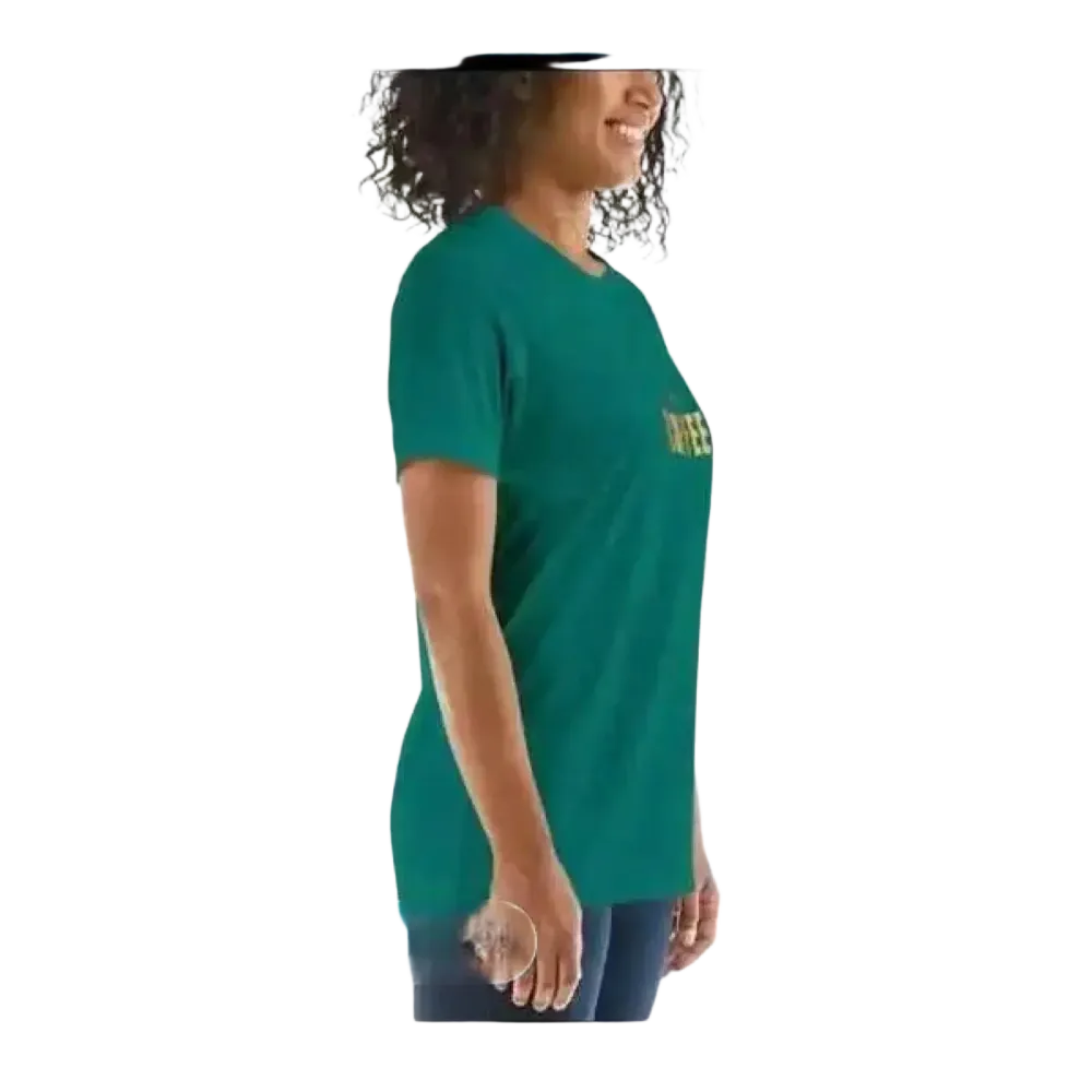 Kurzes Damen-Rundhalsshirt mit Grafikdruck, in verschiedenen Größen für stilbewusste Frauen, von BUYATHOME24.