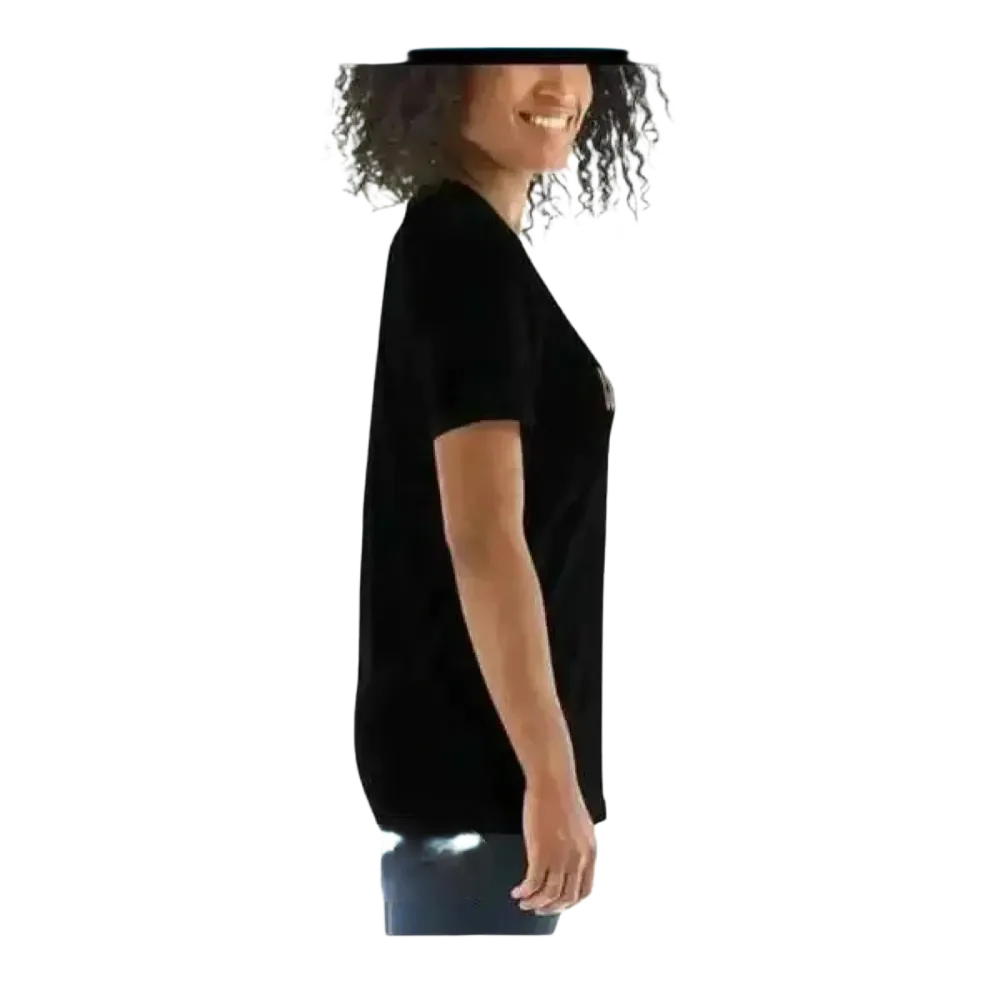 Kurzarm Damen T-Shirt mit Grafikprint in verschiedenen Größen, modisch und bequem, ideal für stilbewusste Frauen.