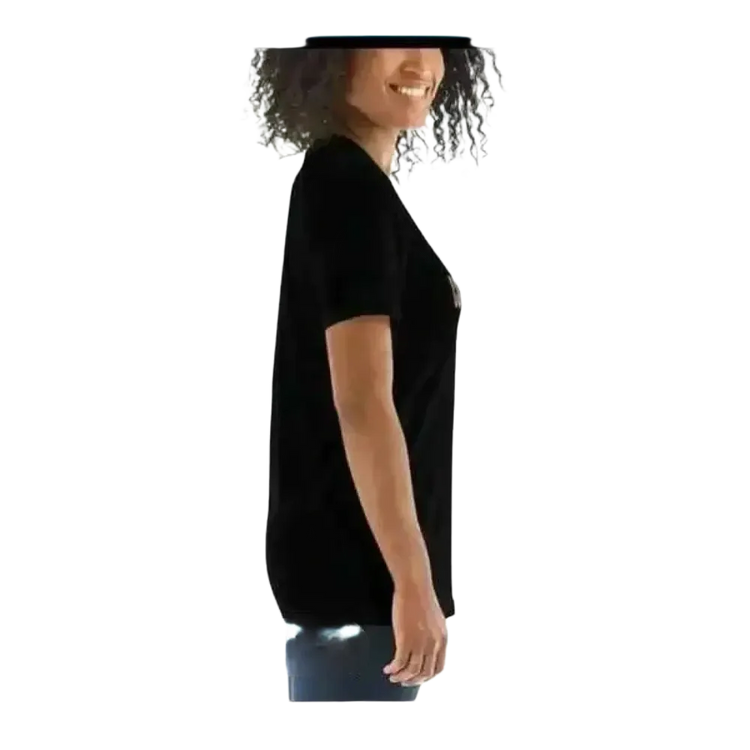 Kurzarm Damen T-Shirt mit Grafikprint in verschiedenen Größen, modisch und bequem, ideal für stilbewusste Frauen.