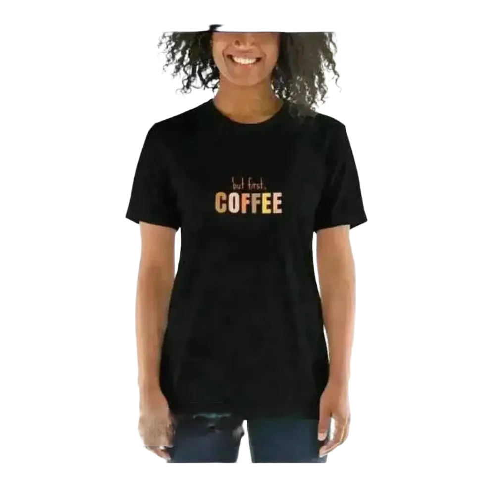 Kurzärmeliges Damen-Grafik-T-Shirt in Schwarz, vielseitig bedruckbar, in den Größen XS bis 3XL, von BUYATHOME24.