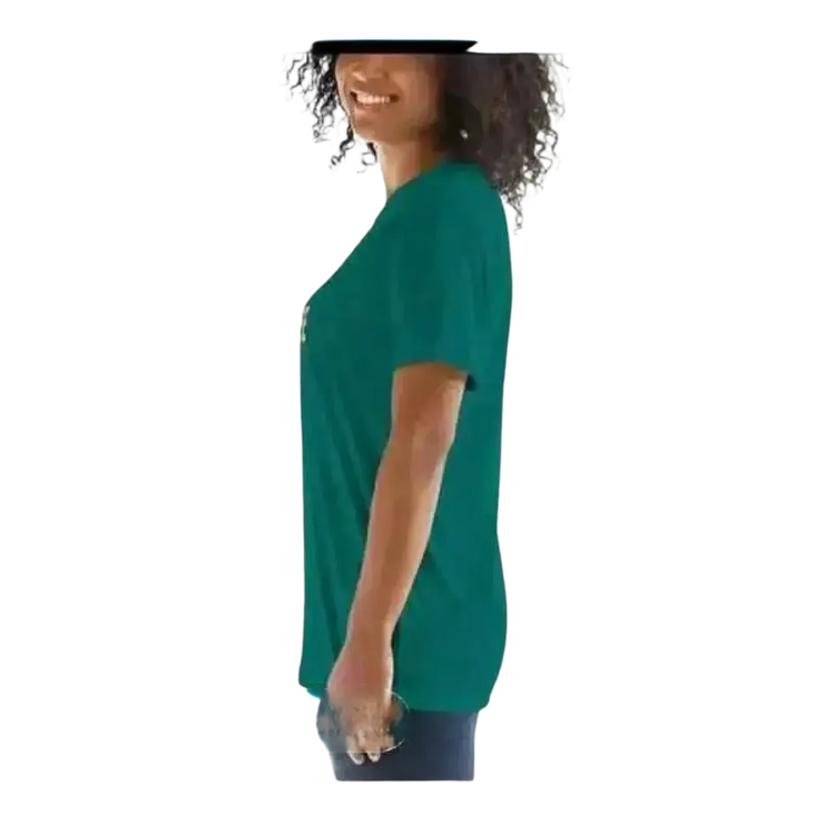 Damen Kurzarm Rundhals-Grafik T-Shirt von BUYATHOME24 in verschiedenen Größen, weiches Baumwollmaterial, modernes Design