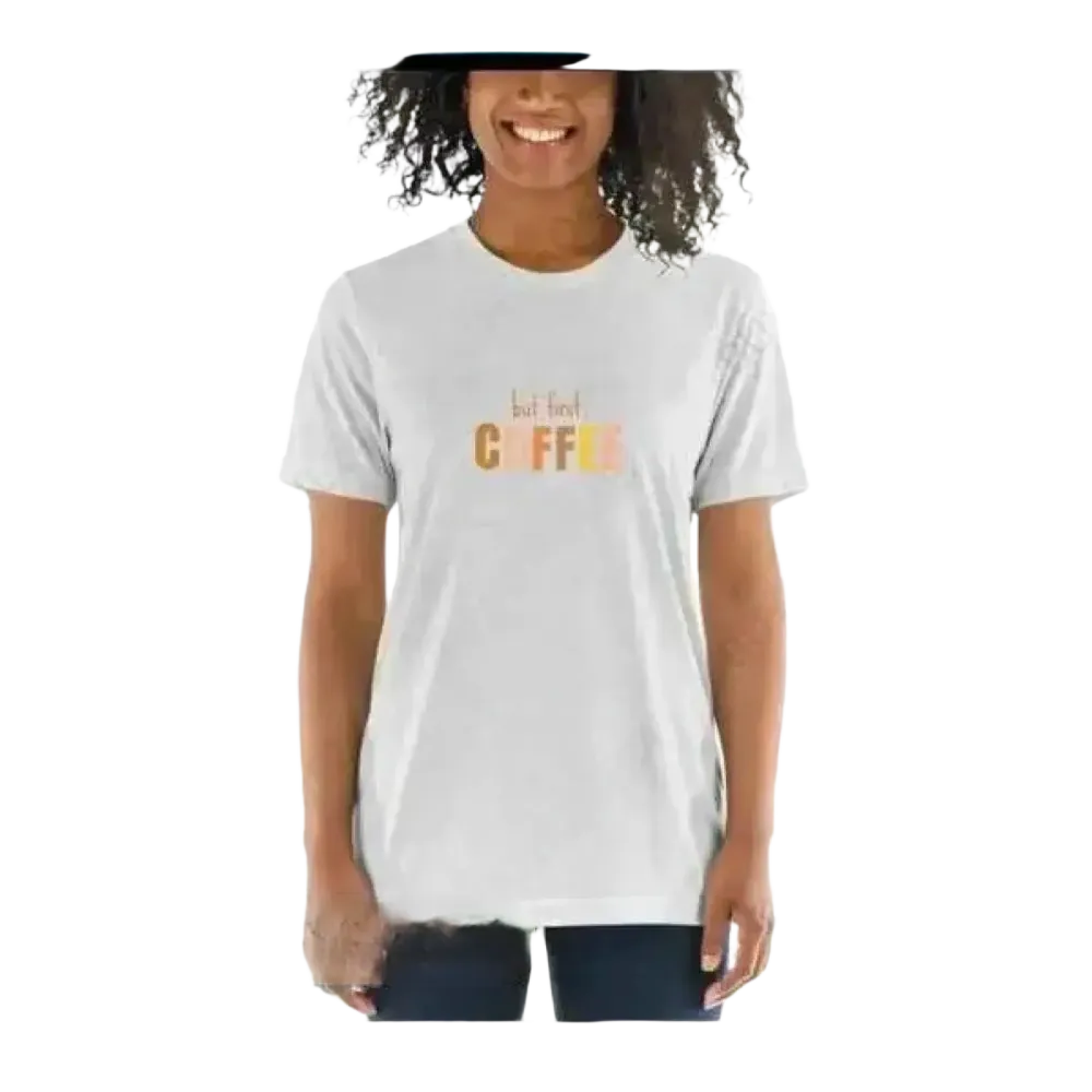 Weißes Damen Rundhalsshirt mit kurzem Arm und Grafikdruck in verschiedenen Größen, stilvoll und bequem für Frauen.