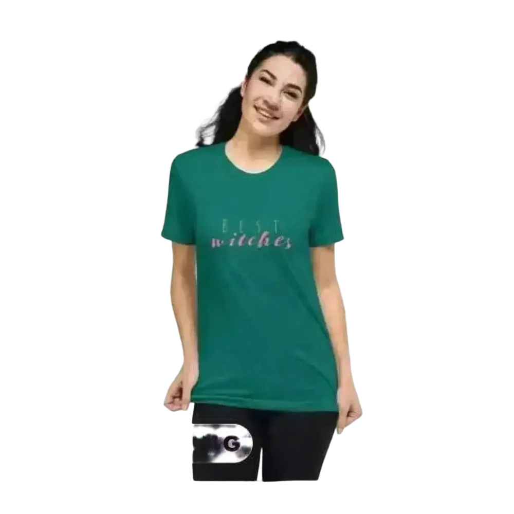 Grafik Damen T-Shirt von BUYATHOME24, kurzärmlig, aus Polyester und Baumwolle, in XS bis 3XL, personalisierbar.