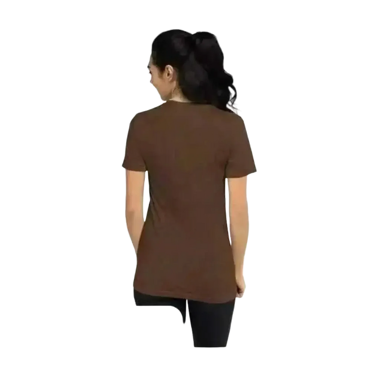 Grafik Damen T-Shirt von BUYATHOME24, kurzärmelig, aus Polyester und Baumwolle, personalisierbar, in XS bis 3XL.