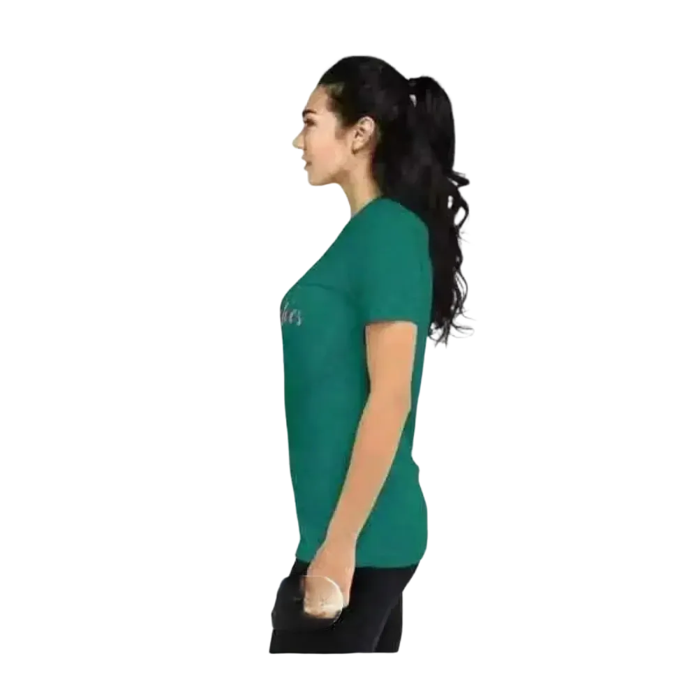 Grafik Damen T-Shirt von BUYATHOME24, kurzärmelig, aus Polyester und Baumwolle, personalisierbar, in XS bis 3XL