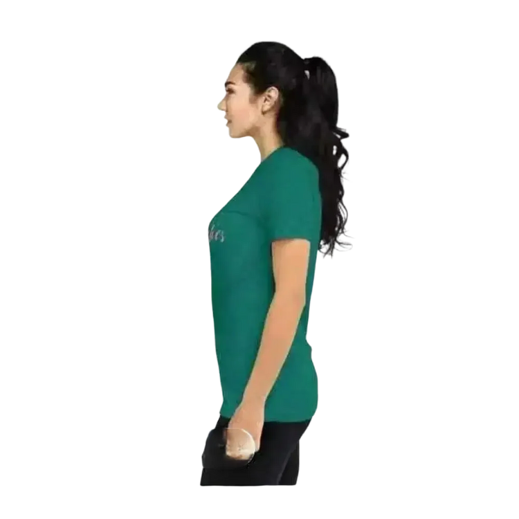 Grafik Damen T-Shirt von BUYATHOME24, kurzärmelig, aus Polyester und Baumwolle, personalisierbar, in XS bis 3XL