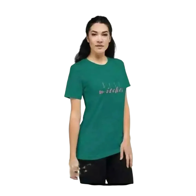 Grafik Damen T-Shirt von BUYATHOME24, kurzärmelig, aus Polyester und Baumwolle, personalisierbar, in XS bis 3XL.