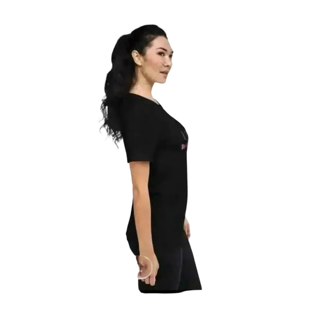 Grafik Damen T-Shirt von BUYATHOME24, kurzärmelig, aus Polyester und Baumwolle, personalisierbar, in XS bis 3XL