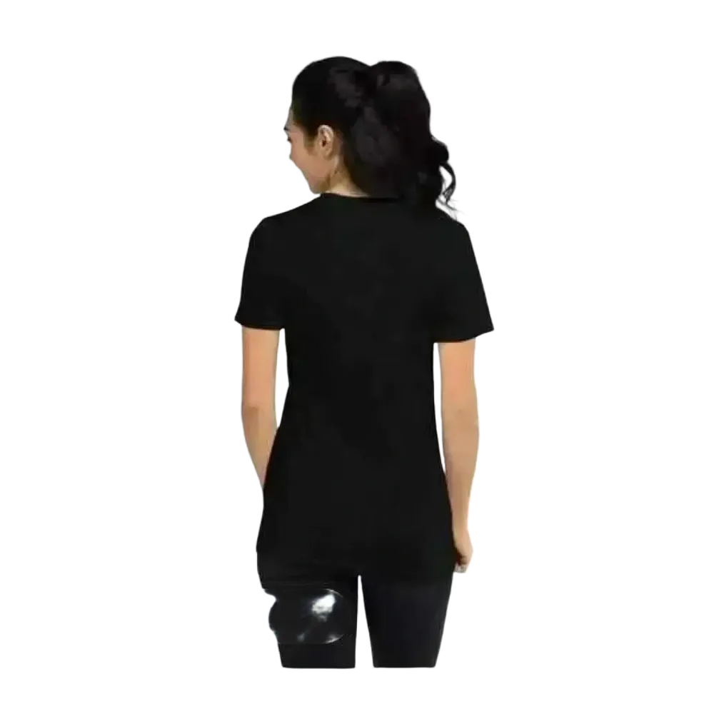 Grafik Damen T-Shirt von BUYATHOME24, kurzärmelig, aus Polyester und Baumwolle, personalisierbar, in XS bis 3XL