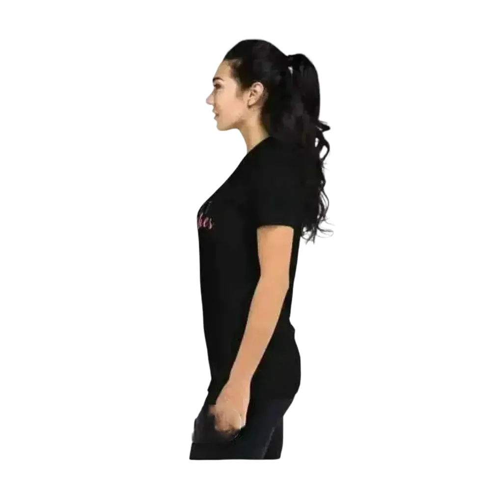 Damen Grafik T-Shirt kurzarm, personalisierbar, aus Polyester und Baumwolle, in XS-3XL, von BUYATHOME24