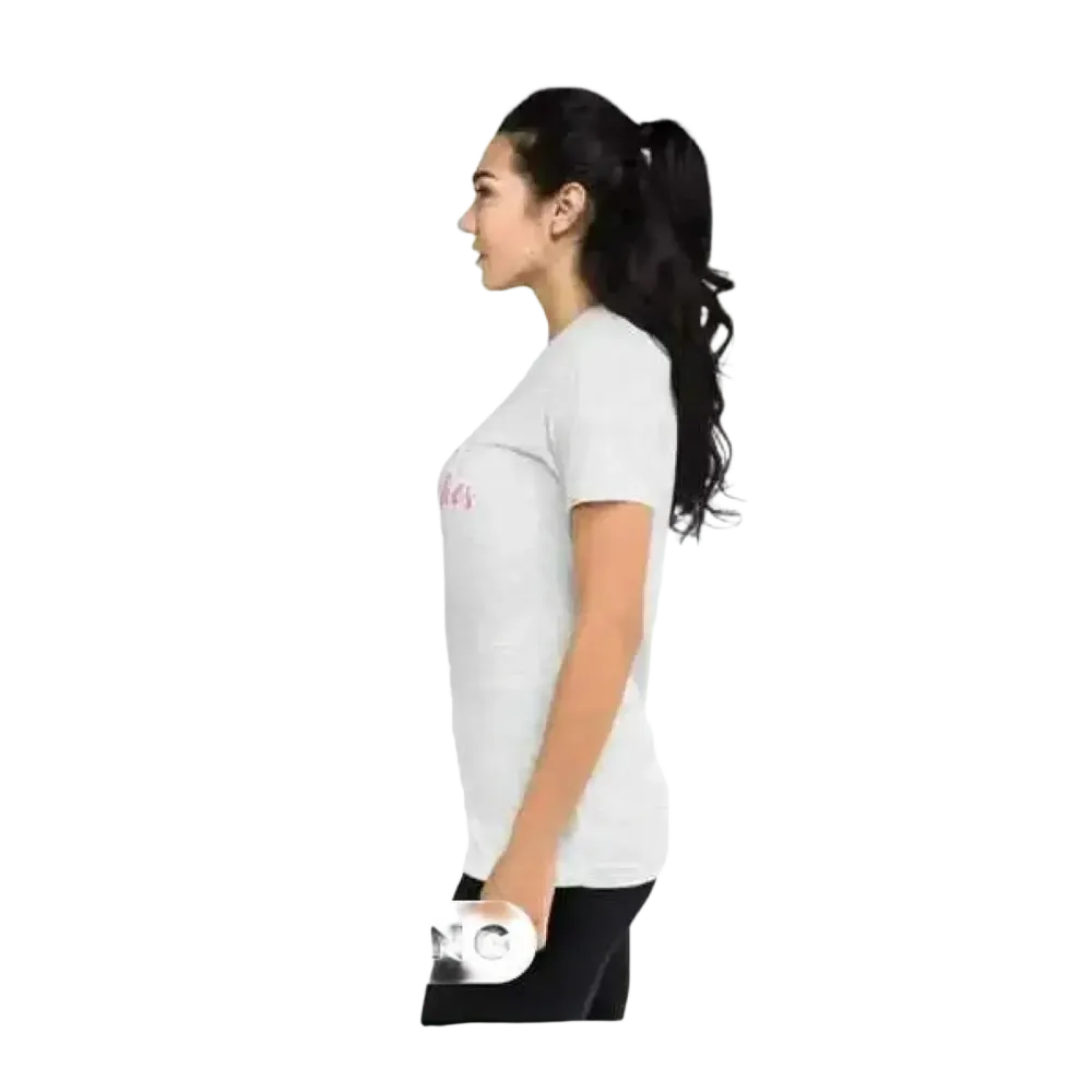 Damen Grafik T-Shirt mit Rundhalsausschnitt, Kurzarm, aus Polyester und Baumwolle, personalisierbar, in XS bis 3XL, von BUYATHOME24