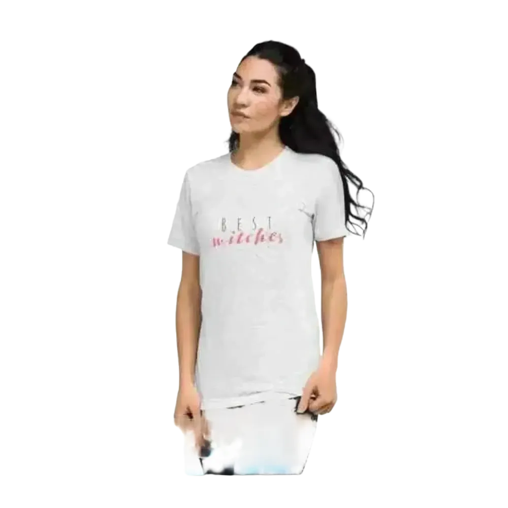 Grafisches Damen T-Shirt von BUYATHOME24, kurzärmelig, aus Polyester und Baumwolle, personalisierbar, in XS bis 3XL.