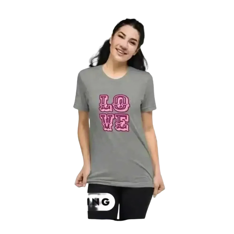 Damen Grafik T-Shirt aus Polyester in Kurzarm, Rundhals, für Damen, in XS bis 4XL, mit sportlichem Design von BUYATHOME24