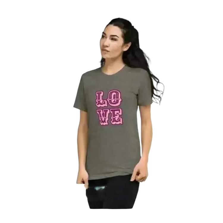 Damen Grafik T-Shirt aus Polyester in Kurzarm, rundhals, in XS bis 4XL, mit farbigem Druck, von BUYATHOME24