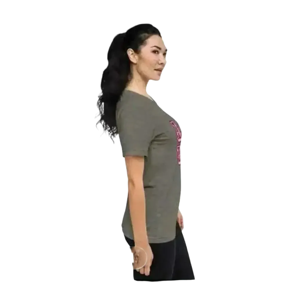 Damen Grafik T-Shirt in Polyester, kurzärmelig, Rundhals, erhältlich in XS bis 4XL, mit farbigem Druck, von BUYATHOME24