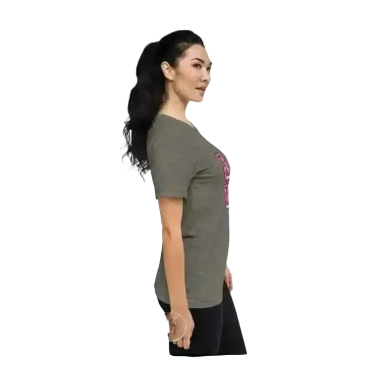 Damen Grafik T-Shirt in Polyester, kurzärmelig, Rundhals, erhältlich in XS bis 4XL, mit farbigem Druck, von BUYATHOME24