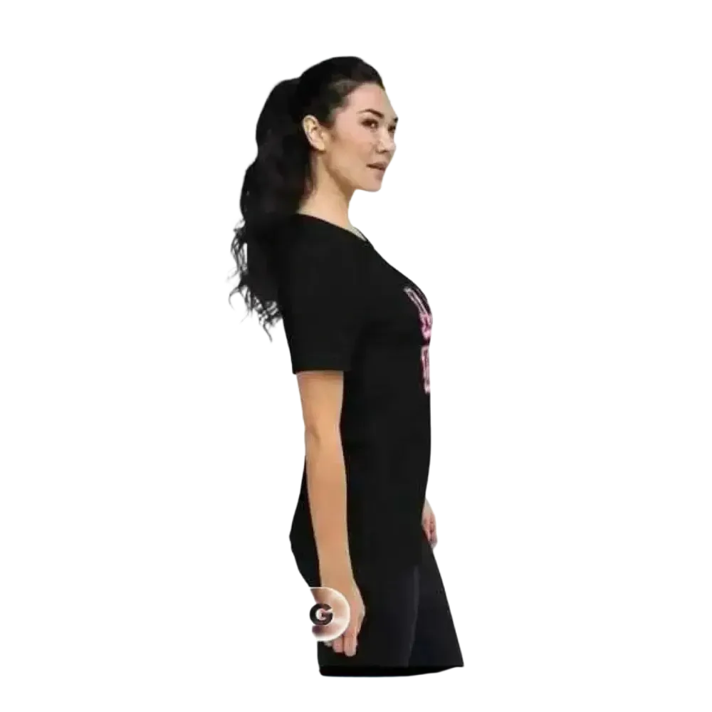 Damen Grafik T-Shirt aus Polyester in Kurzarm, Rundhals, erhältlich in XS bis 4XL, mit buntem Design von BUYATHOME24.