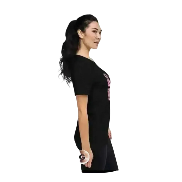 Damen Grafik T-Shirt aus Polyester in Kurzarm, Rundhals, erhältlich in XS bis 4XL, mit buntem Design von BUYATHOME24.