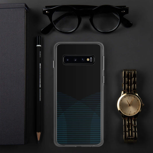 Robuste Samsung Galaxy Handyhülle aus Polycarbonat für S10 bis S22 Ultra, schützt das Smartphone vor Stößen.