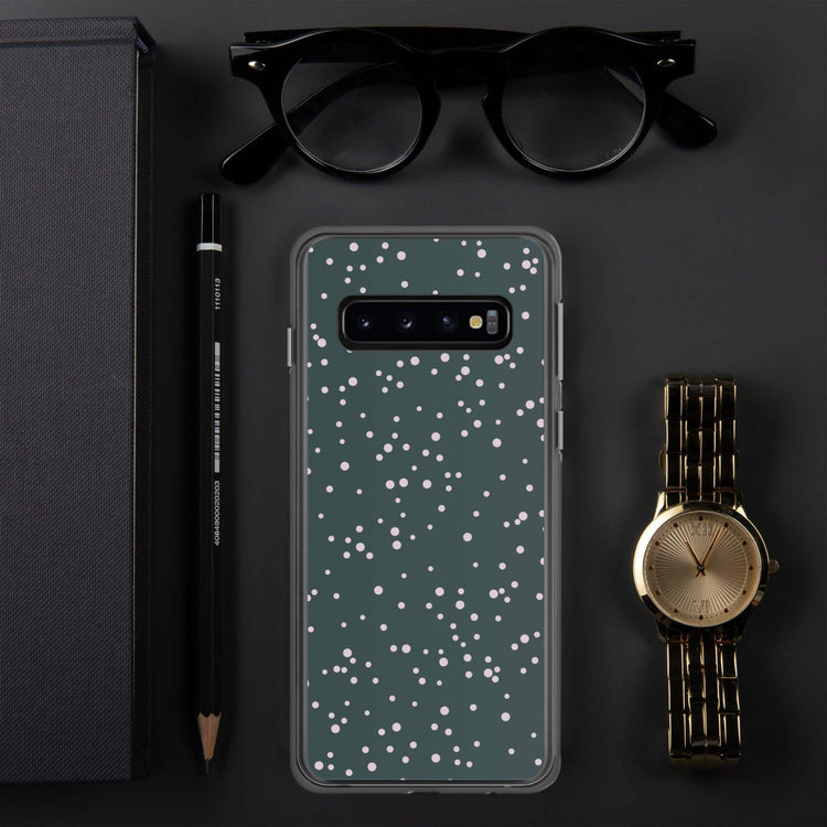 Samsung Galaxy Handyhülle aus Polycarbonat und TPU, kompatibel mit kabellosem Laden, in schwarz, schützendes Design