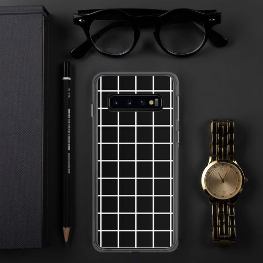 Robuste Samsung Galaxy Hülle aus Polycarbonat für Galaxy S10 bis S22 Ultra, stoßfest und passgenau, in schwarzem Design.