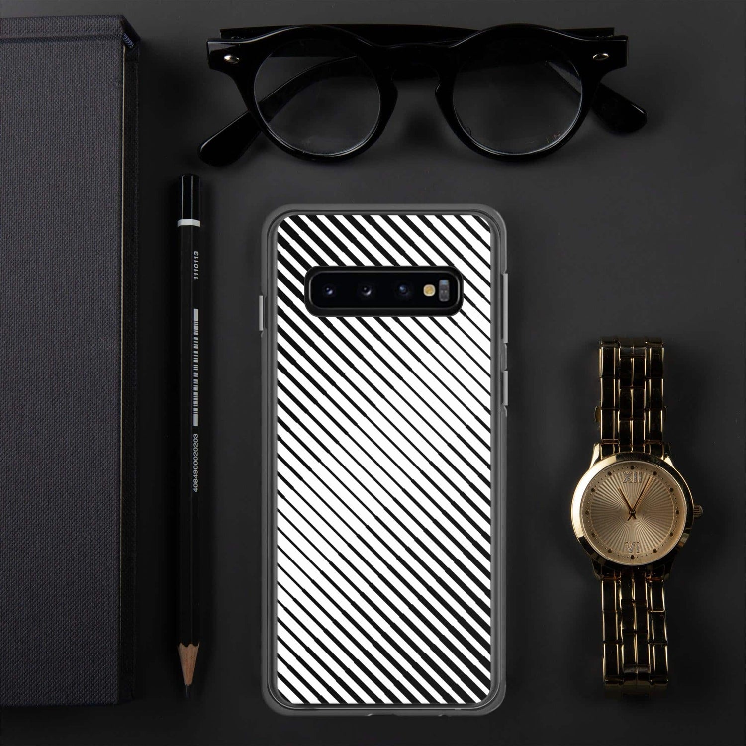 Stoßfeste Samsung Galaxy Handyhülle aus Polycarbonat und TPU, Schutz für Samsung Galaxy S10 bis S22 Ultra, in Schwarz.