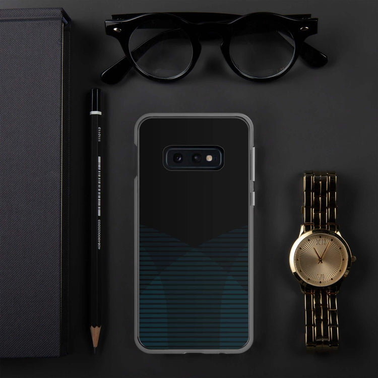 Robuste Samsung Galaxy Handyhülle aus Polycarbonat mit Stoßschutz, passend für Galaxy S10 bis S22 Ultra, in Schwarz.