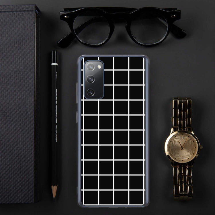 Stoßfeste Samsung Galaxy Hülle aus Polycarbonat, schützt das Smartphone, passend für Galaxy S10 bis S22 Ultra, in Schwarz.
